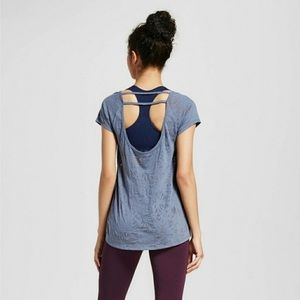Champion Grey Strappy Open Back Tee